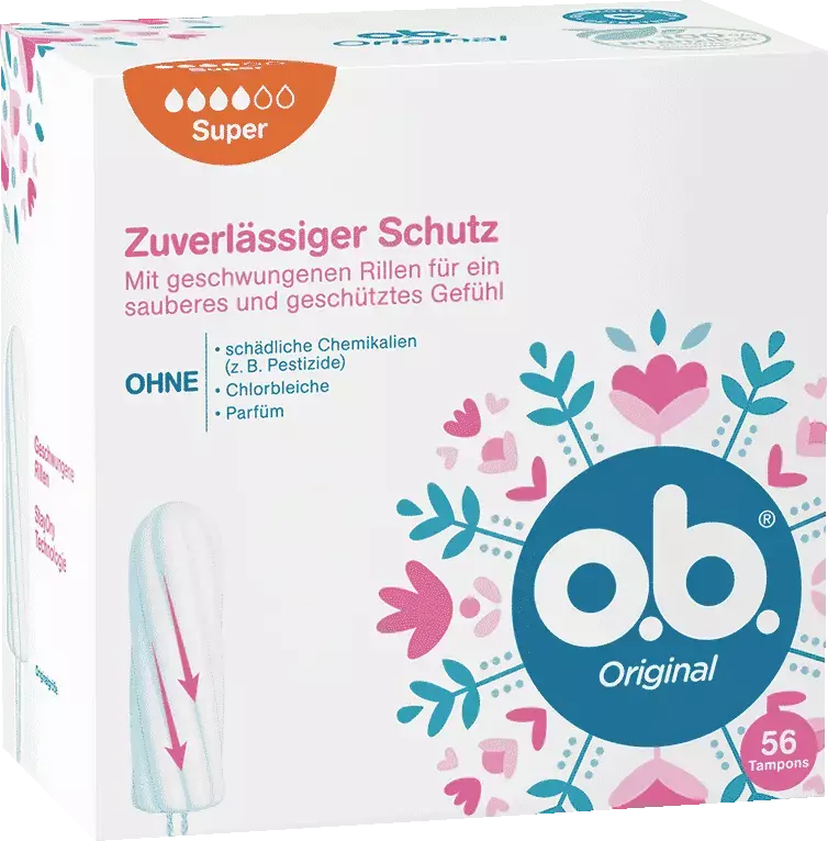 Tampon bei starker Periode: o.b.® Original Super