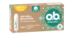 Vorderseite der Verpackung des o.b.® Organic Normal Tampons mit 16 Stück